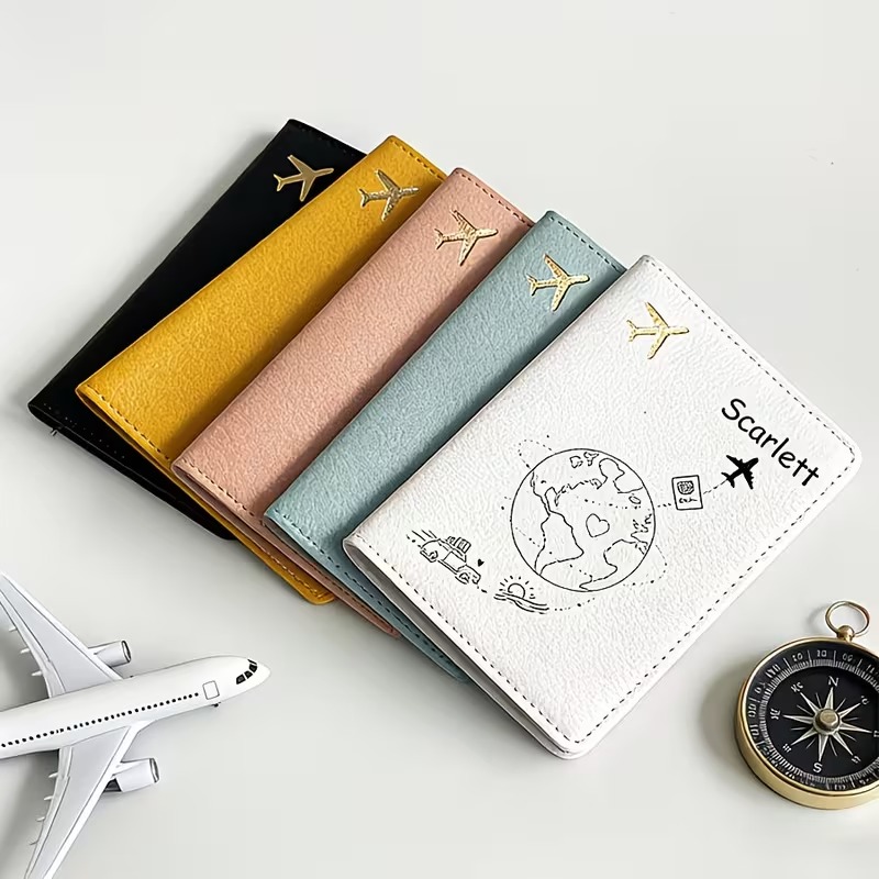 Travel Accessories Plane - Обложка для паспорта с индивидуальным текстом