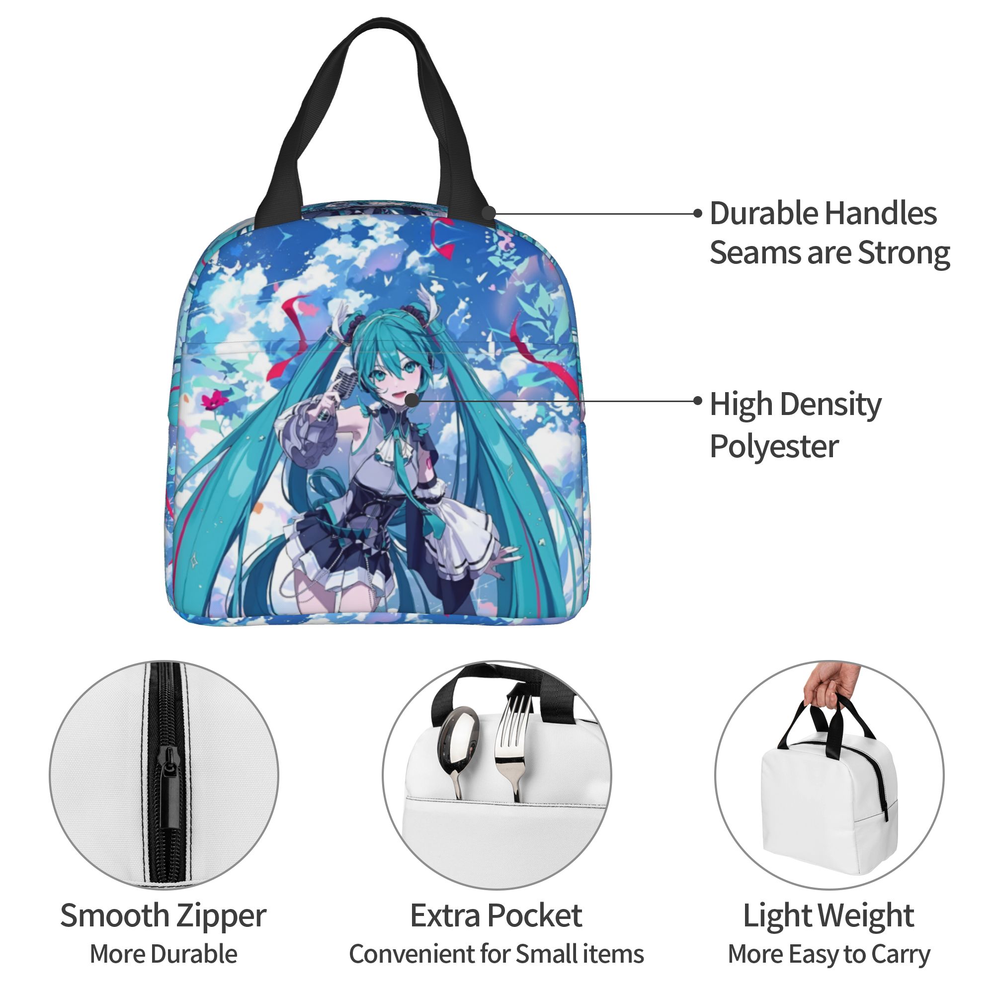 Travel Accessories 2022 - Термосумки для обедов Custom H-Hatsunes: портативные
