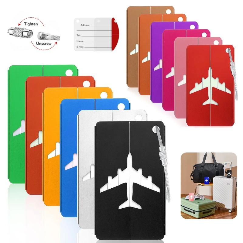 Travel Accessories Plane - Бирка для багажа из алюминиевого сплава,