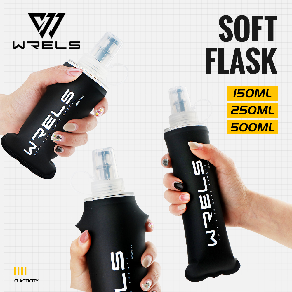 Water Bottle Collapsible - Мягкая складная фляга WRELS из ТПУ,