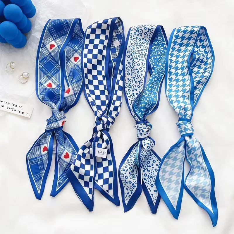 Travel Accessories Neck - Шелковый платок цвета синий Кляйн, новая
