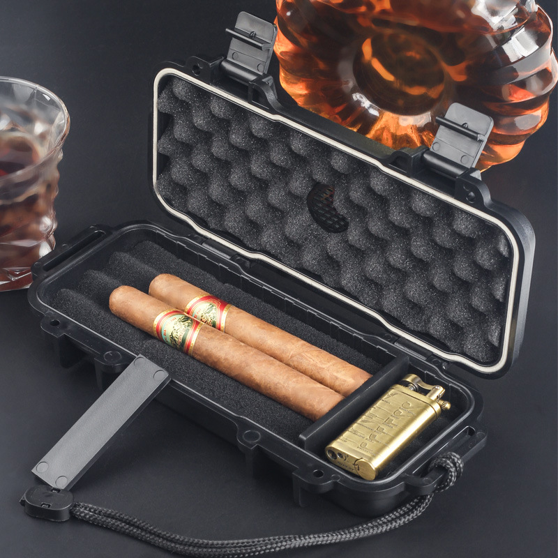 Travel Accessories Gifts For Men - Портативный хьюмидор для сигар с увлажнителем,