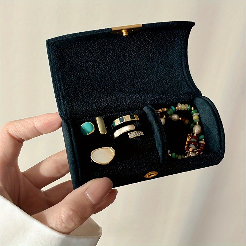 Travel Jewellery & Accessories Organiser - Роскошная бархатная шкатулка для хранения украшений