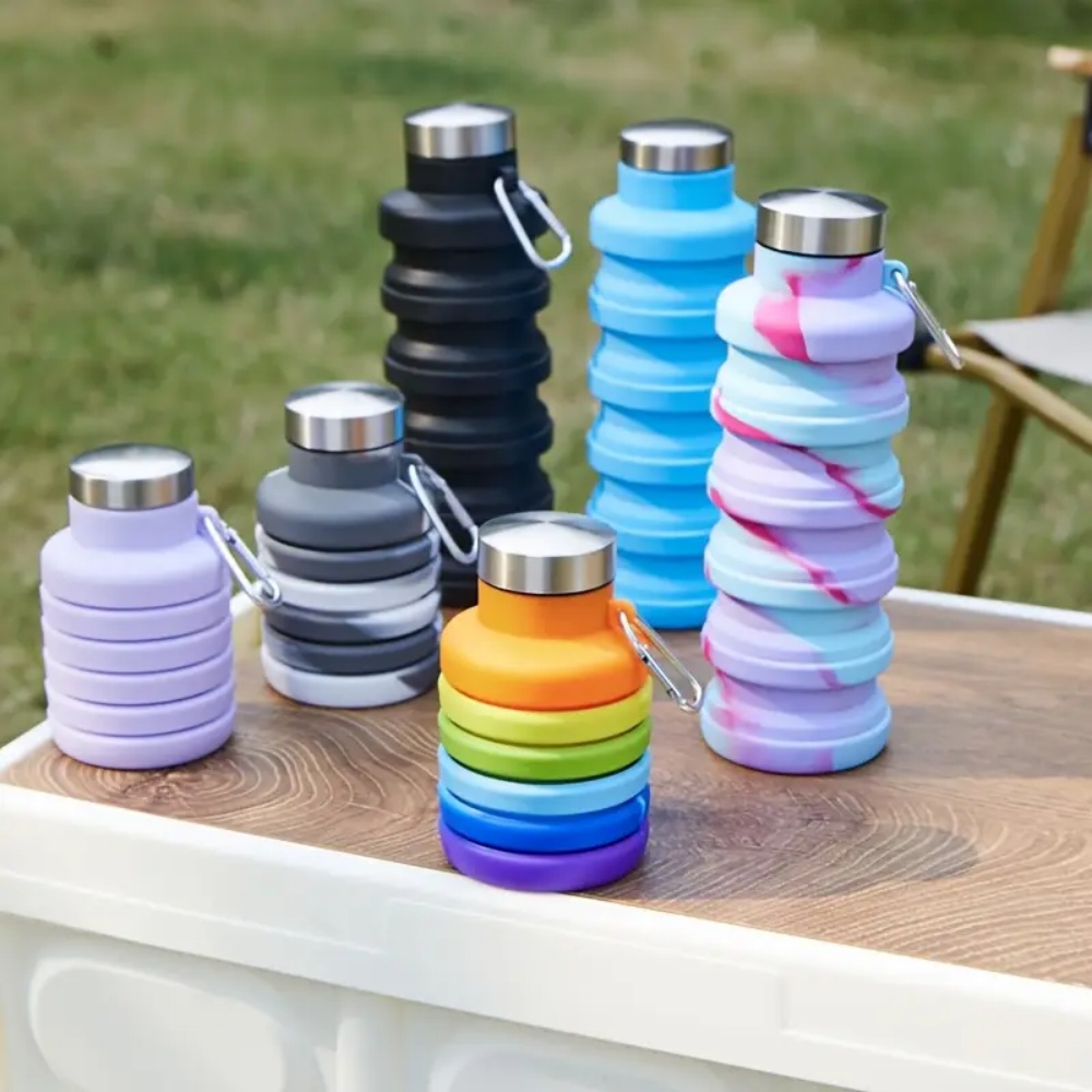 Складная силиконовая бутылка д – обзор и цена Water Bottle Collapsible
