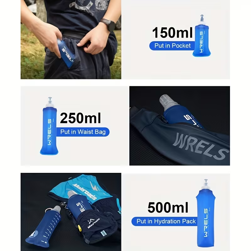 Портативная спортивная мягкая  – обзор и цена Water Bottle Collapsible