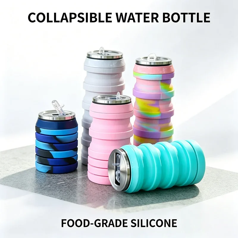 Складная силиконовая бутылка д – обзор и цена Water Bottle Collapsible