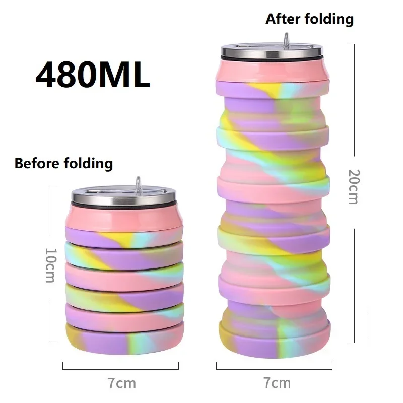 Складная силиконовая бутылка д – обзор и цена Water Bottle Collapsible