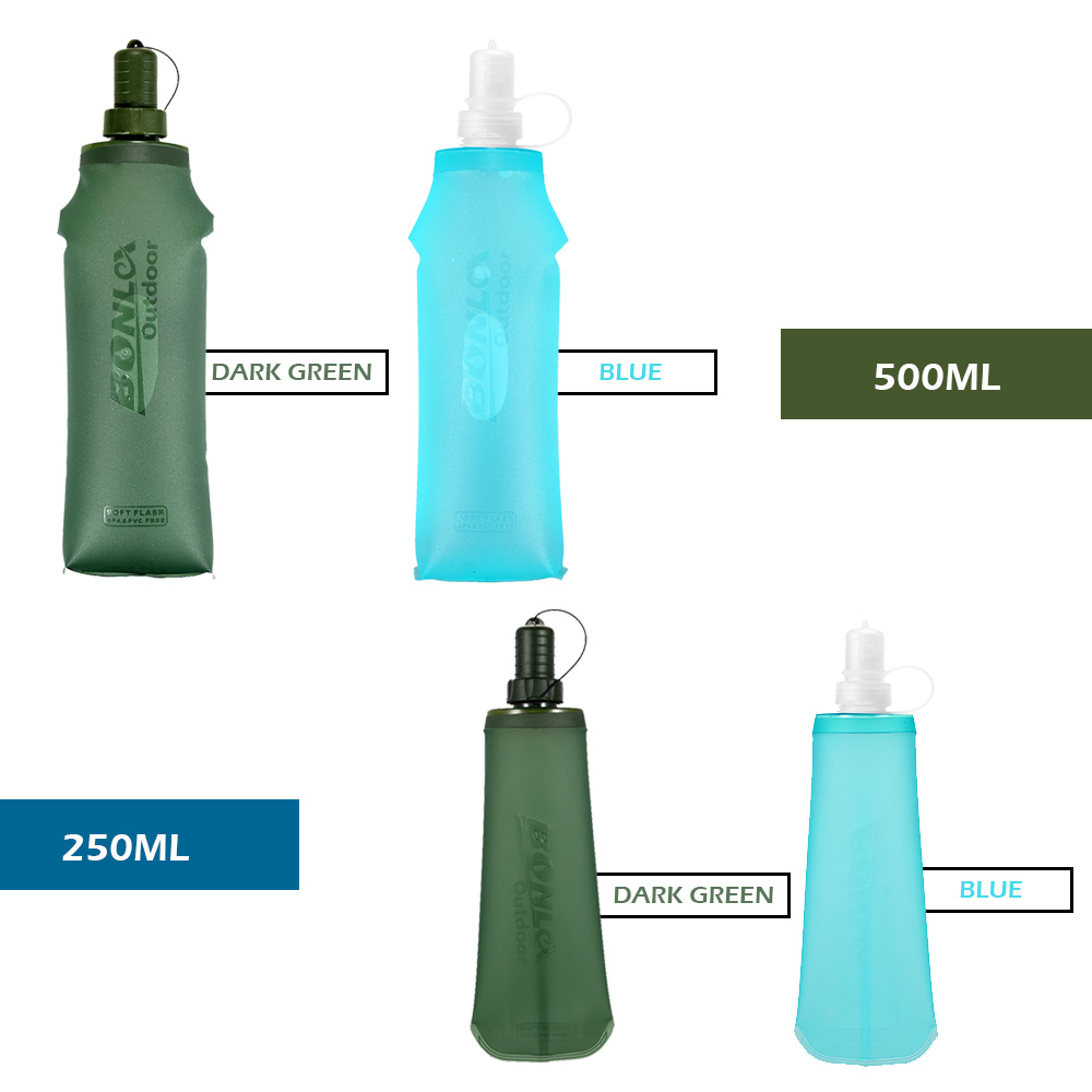 Складная мягкая бутылка для во – обзор и цена Water Bottle Collapsible