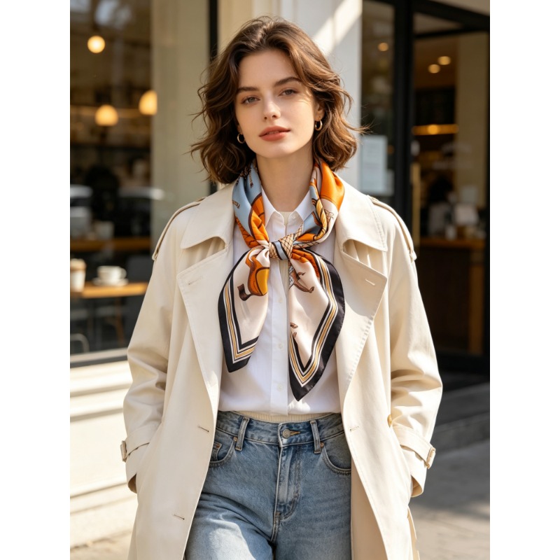 Роскошный квадратный платок из – обзор и цена Travel Accessories Neck