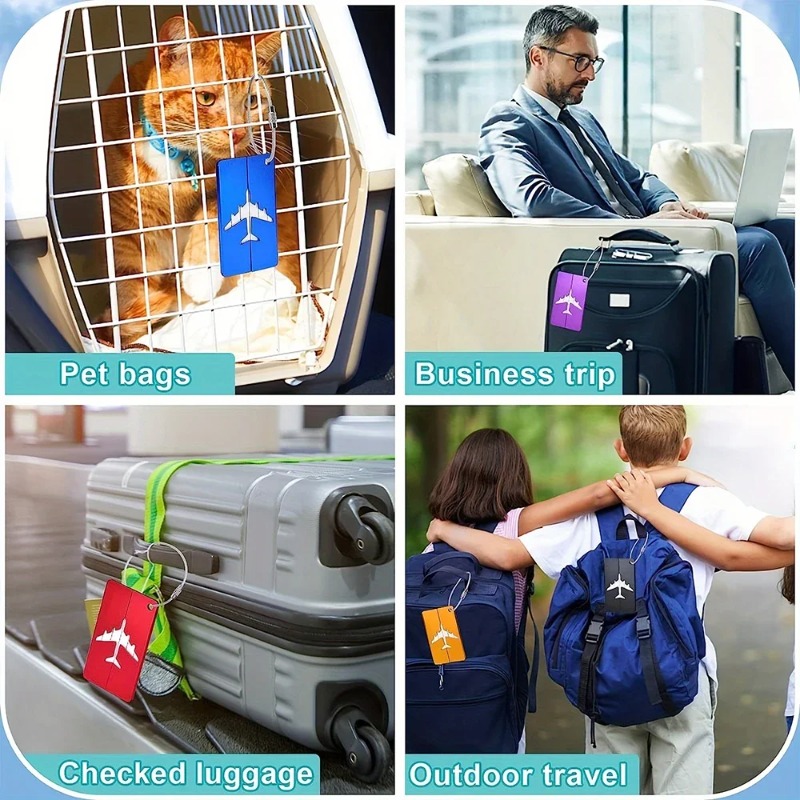 Бирка для багажа из алюминиево – обзор и цена Travel Accessories Plane